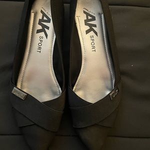 Anne Klein black flats.
